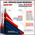 civil service reviewer 2025 edition Professional level Sub-professional level cse reviewer Course lectures + practice test questions with answer keys & explanations. 