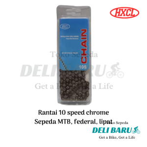 HXCL Rantai 10 speed chrome sepeda MTB federal lipat