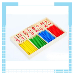 Đồ chơi bảng tính toán học gỗ - bảng tính que cho bé