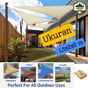 Kanopi Taman | Awning | Sun shade | segitiga | Triagle 15x2x2meter
