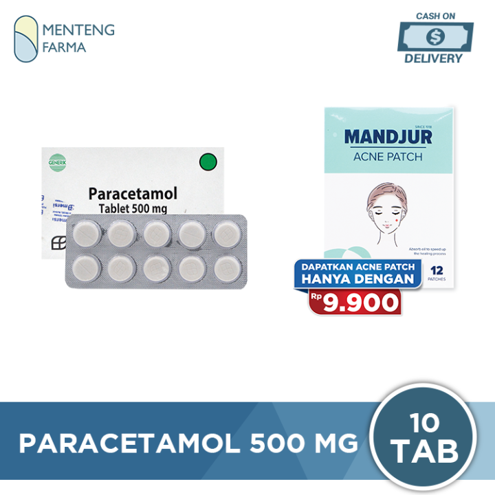 Paracetamol 500 Mg Strip 10 Kaplet - Pereda Nyeri Dan Demam | Lazada ...