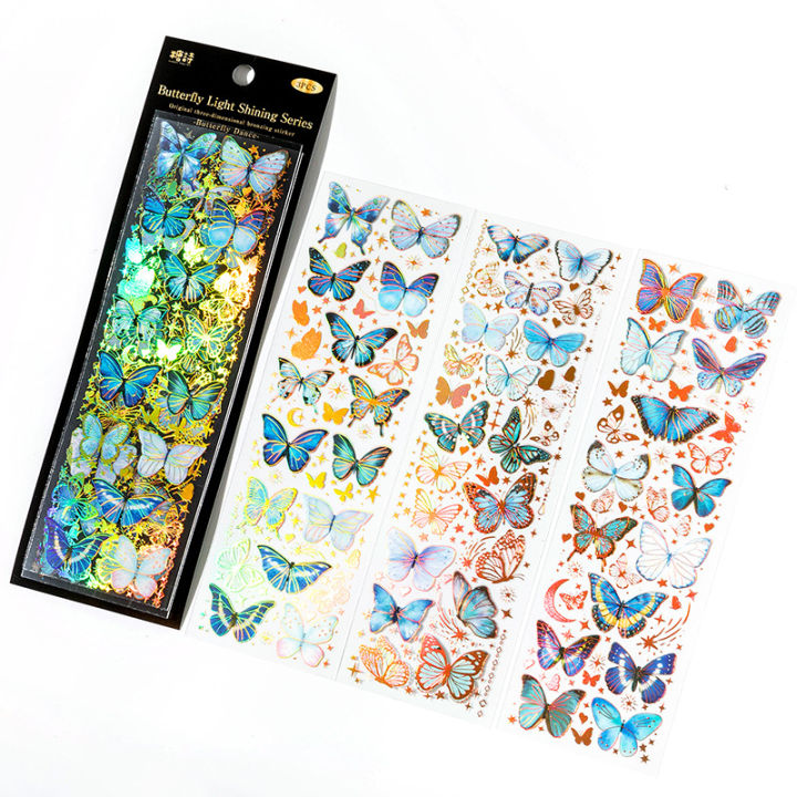 Butterfly Stickers PET Stickers Decorative Decals Phone Decals Laptop ...