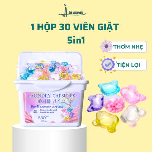 Viên Giặt Quần Áo 6 Trong 1 LAUNDRY CAPSULES Mùi Hương Nhẹ Nhàng Tiện Lợi