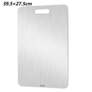 BESTITIT Thép không gỉ Thớt Chống mốc Dày Tấm Thảm cắt Đa chức năng Cắt rau thịt Thớt thái rau củ Nhà bếp