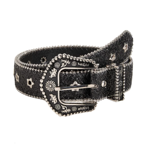 Stylish Embossed Leather Belt Headband Resizable Belt Handmade Ladies Belt for Western and Casual Outfits