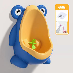 HamshMoc Boys Urinal Built-in Pinwheel Training System Dual Hanging Methods Anti-Splash Detachable for 0-8 Years