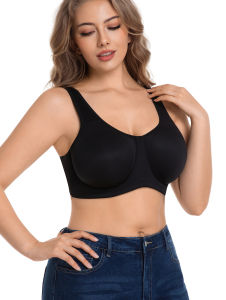 80EF-100CDEF Traceless Bras Underwire Full Cup Size Wide Strap Side Smoothing Lightly Padded Comfortable Minimalist Womens Bra2026