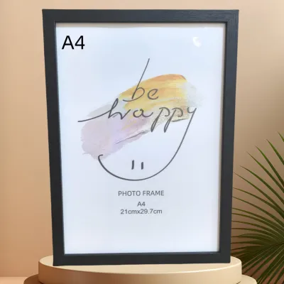 Family Simple wooden A4 photo frame table picture frame hanging wall photo with Plexiglass 8x10 All kinds of picture frames can be placed horizontally and vertically