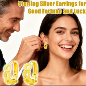 New Chinese Exquisite Earrings Crushed Ice Earrings Copper Money Earrings Niche Sophistication Ear Buckle