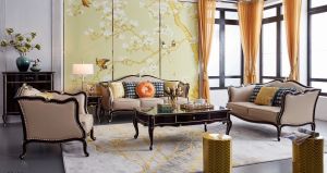 Sofa phòng khách tân cổ điển phong cách Ý nhẹ nhàng sang trọng  2801