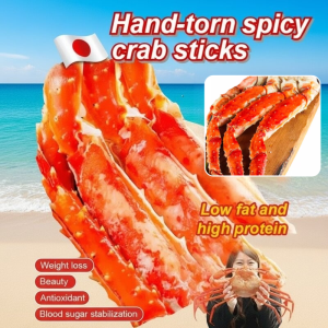 Pursuing Consumers Crab Meat Strips Crab Meat Easy Access Focus On Health Suitable For People Original Spicy 240g