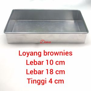 loyang brownies 18 x 10 x 4/Almunium