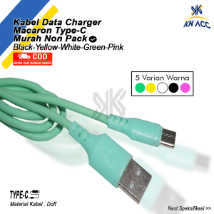 [KN ACC] KABEL DATA CHARGER MACARON TYPE C MURAH NON PACK