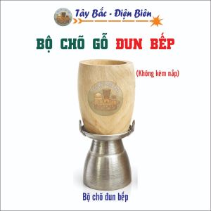 Bộ Chõ Đồ Xôi/Hấp Xôi Bằng GỖ Mạy - Dùng Điện & Đun Bếp Gas/Củi - Nhiều Size