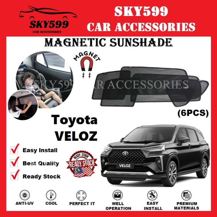 Toyota Veloz Epic Magnetic Sunshade [6 PCS] | Lazada