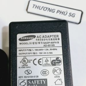 Sạc Laptop Samsung 19V - 3.16A / Đầu Kim 5.5mm X 3.0mm