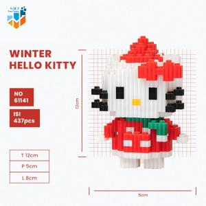SMY Nano Blocks Hello Kitty Mainan Anak Bricks Education Toys Balok Susun Puzzle Animasi 3D Model