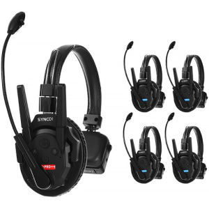 SYNCO XTalk XPro5 2.4GH Wireless Intercom Headset System for 5 pax