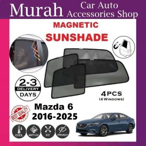 Mazda 6 2016-2025 Strong Magnetic Sunshade 【4 pcs】