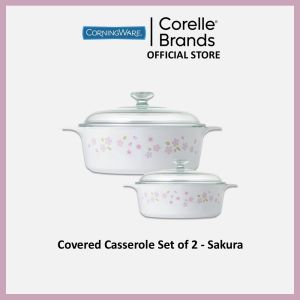CORNINGWARE Covered Casserole Set of 2 - Sakura