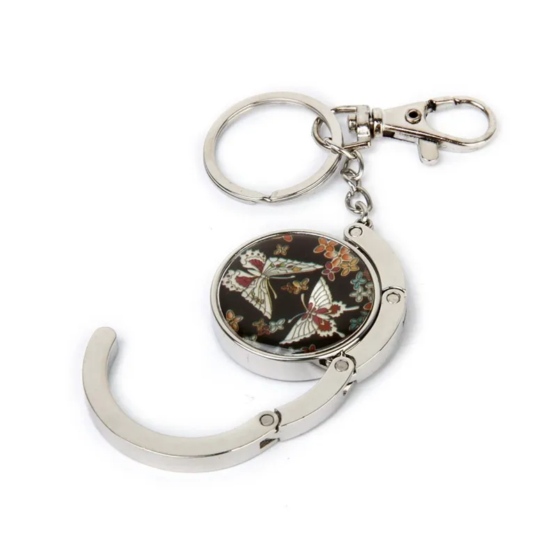 3X Bag Holder Bag Hangers Bag Hook Butterfly Model with Keychain