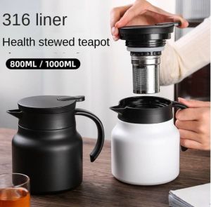 Ấm pha trà giữ nhiệt inox dung tích 1000ml -1lit  có lưới lọc bình pha trà giữ nhiệt cao cấp giữ nhiêt có tay cầm cực tiện.  Ấm nước pha trà giữ nhiệt inox Bình nước bình giữ nhiệt Thiết kế như chiếc ấm giữ n