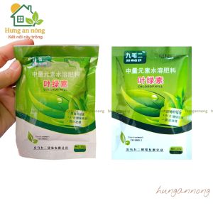 Jiu Mad 50g - Combo 2 gói Phân bón lá tăng diệp lục màu xanh của lá giúp cho lá xanh và dầy chống rụng hoa tỷ lệ đậu quả