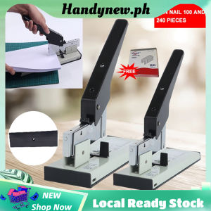 Stapling 240 Sheet Metal Stapler Bookbinding Stapling Office Tools Fit Staples Stapler SchoolStapling Office Tools big staplers Can nail 240 pages 240 Sheets Heavy Duty Stapler Binding Stapling Machine Labor Saving Stationery