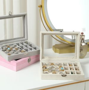 Kotak Perhiasan Travel Jewelry Anting Kalung Cincin Box / Accesories box / tempat perhiasan / kotak perhiasan / jewellery box /kotak aksesoris
