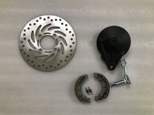 ĐĨA THẮNG-PHANH TRÒN VÀ MÁ ĐÙM SAU WAVE 110 ĐEN GẮN LÊN ZIN CHO WAVE S RS RSX 110BLADEFUTURE MẬP 125WAVE 125