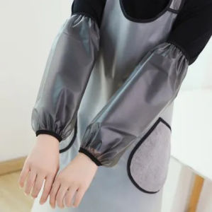 Waterproof And Oil-proof Dining Apron Womens Home Kitchen Cooking Waterproof And Oil-proof Dining Overalls Apron