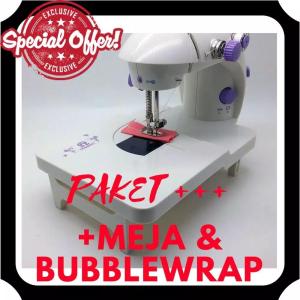 ESA PALING MURAH AKHIR TAHUN PROMO PAKET HEMAT MEJA MESIN JAHIT PORTABLE ADA LAMPU LED 202A