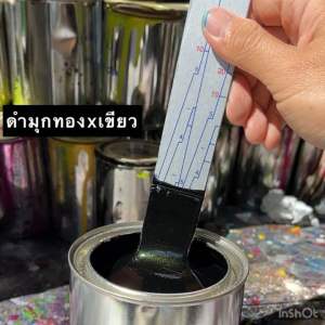 สีพ่นรถยนต์ สีดำมุกทอง x มุกเขียว สีพ่นรถมอไซค์ สี2k Svrcarpaint (รองพื้นเทา2k) สีรถสีดำ สีรถสีดำทอง สีรถสีดำทองเขียว สีรถสีดำทองเขียว ราคา - Lazada