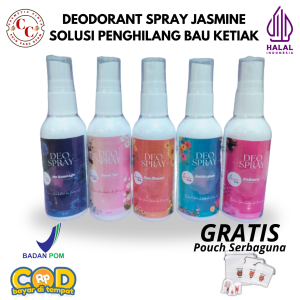 Deodorant Spray Jasmine Anti Bau Badan Pemutih Ketiak Hitam Wangi anti Noda Kuning Pria Wanita Bpom
