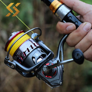 Sougayilang Upgrade 9+1BB 5.2:1/6.2:1 Fishing Spinning Reel 1000-4000 Series Metal Aluminum Spool Stainless Steel Drag Washer Fishing Gear