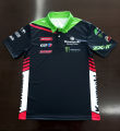 เสื้อPolo MotoGP Kawasaki Racing Team เสื้อโปโลโมโตจีพี ทีม คาวาซากิ เรสซิ่ง ทีม #WB0012 พิมพ์ทั้งตัว ไซส์ S-5XL. 