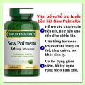 Viên uống hỗ trợ tuyến tiền liệt Saw Palmetto 450mg Nature’s Bounty hũ 100 viên [Hàng Mỹ]. 
