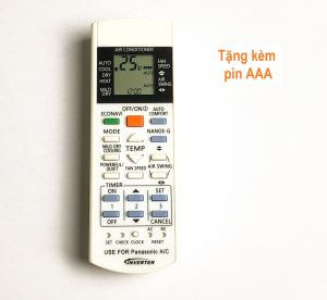 Remote Dùng Cho Máy Lạnh Panasonic Inverter Điều Khiển Điều Hòa ECONAVI AUTO COMFORT Kèm Pin AAA