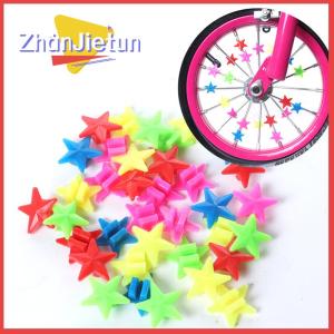 zhanjietun 36PCS Bicycle Wheel Spoke Plastic Beads Decoration Bike Cycling Accessories