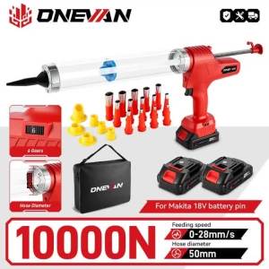 10000N Electric Glue 6-Gear Cordless Glue Glass Glue Hard Rubber Seal Tool for Makita 18V Battery PIN.