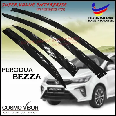 2.2Inch PERODUA BEZZA COSMO DOOR VISOR DOOR VISOR / WINDOW VENT VISOR DEFLECTOR