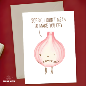 Cute Sorry Card Cute Apology Card “Sorry I Didn’t Mean to Make You Cry” Card Girlfriend Boyfriend Greeting Card