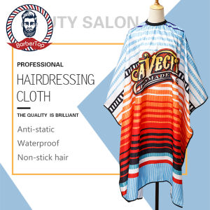 Barbertop Barber salon làm tóc Áo choàng cắt tóc Pro thợ làm tóc vải áo choàng tiệm hớt tóc Tạp dề không thấm nước cắt tóc áo choàng
