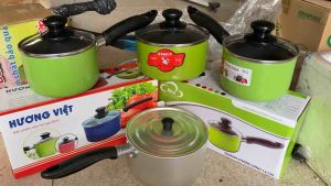 Nồi quấy bột nấu cháo - quánh nấu bột chống dính cho bé 12cm 14cm