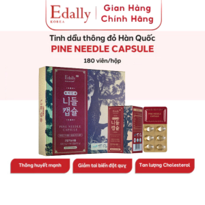 Tinh Dầu Thông Đỏ Hàn Quốc Edally Pine Needle Capsule Gold Nhập Khẩu Chính Hãng