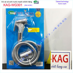 [HCM]Vòi xịt Wufeng  KAG-WG301 Vòi xịt vệ sinh nhà tắm dây xoắn nhuễn ty đồng siêu bền sử dụng tốt