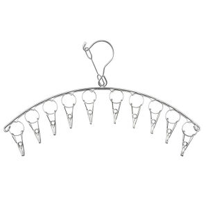 Clothes Hangers Pegs Hanger with Clips Clothes Hanger Laundry Clip Socks Hanger Drying Rack for Bras Underwear