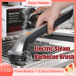 Electric steam Non-stick Barbecue Grill BBQ Brush Stainless Steel Wire Bristles Cleaning Brushes With Handle Kitchen Accessories Durable Cooking BBQ Tools