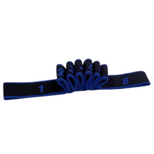 Yoga Stretch Band With Number Multifunctional 8 Loops Elastic Foldable Exercise Yoga Strap Belt