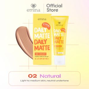 Emina Daily Matte BB Cream 16 g - Melembabkan Matte Finish Oil Control